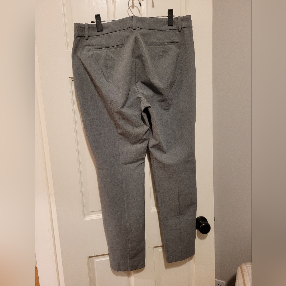 J Crew Factory Full Length Ruby Pants in gray, Size 14, EUC - Picture 2 of 5